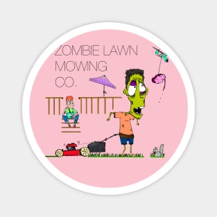 Zombie Lawn Mowing Co. Magnet